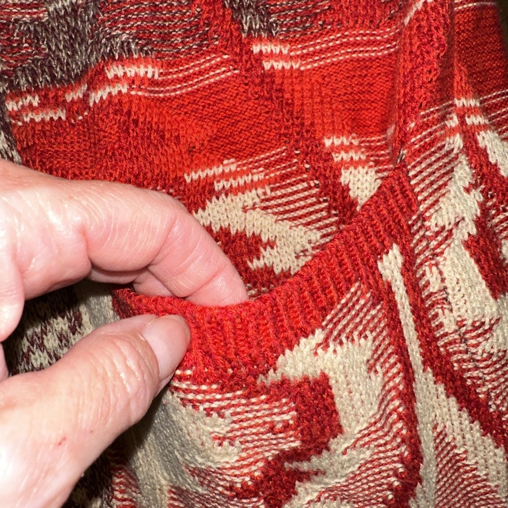 LUCKY BRAND Cardigan Open Cardigan Boho Stargazer Aztec Preppy Pocket Medium - Picture 7 of 7